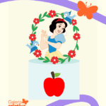 Arquivo Topo de Bolo Branco de Neve Arco de Flores