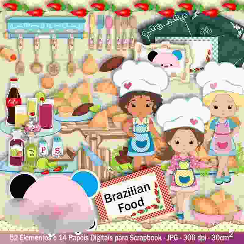 Brazilian Food Kit Digital Brazilian Food - Imagem 1