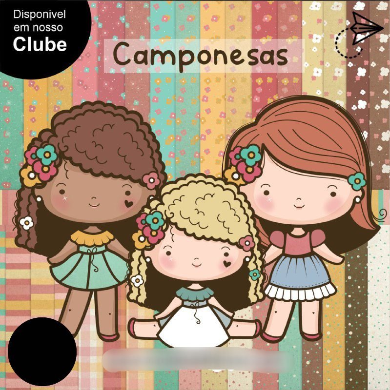 CAMPONESAS Kit Digital Anjinhos Camponesas - Imagem 1