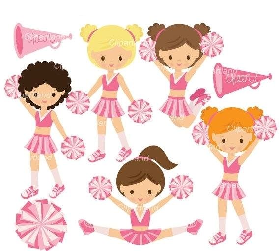 CCH_16_cheerleader Kit Digital Lider de Tossida de Rosa - Imagem 1