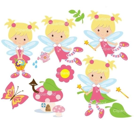 CF_41_fairy Kit Digital Fadinhas Rosa - Imagem 1