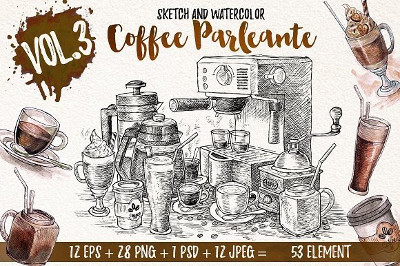 COFFEE_PARLEANTE Arquivo Kit digital Cafeteria - Imagem 1