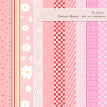 Kit Digital Papeis Minnie Rosa
