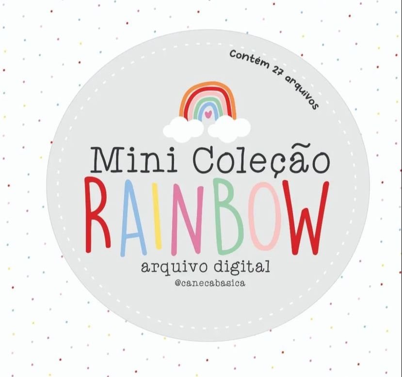 COLEÇÃO RAINBOW Kit Digital Mine Coleção Arco-ires - Imagem 1