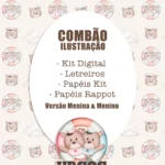 Kit Digital Ursos Marinheiros Ilustraçoes