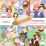 Kit Digital Papeis Camponesa