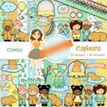 Kit Digital Papeis Capivara