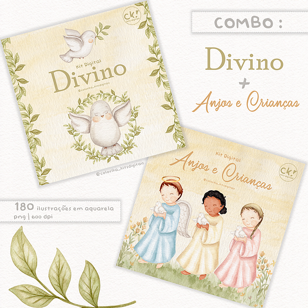 COMBO KIT DIVINO + ANJOS CRIANCAS Kit Digital Divido + Anjos Criaças - Imagem 1