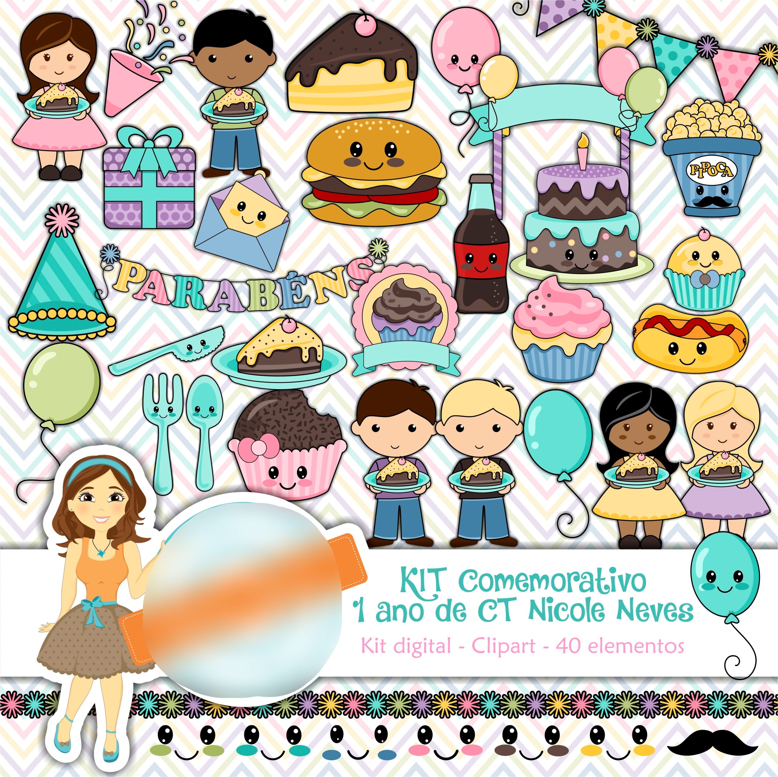 CTNN_01ano_KITCOMEMORATIVO Kit Digital Comemorativo - Imagem 1