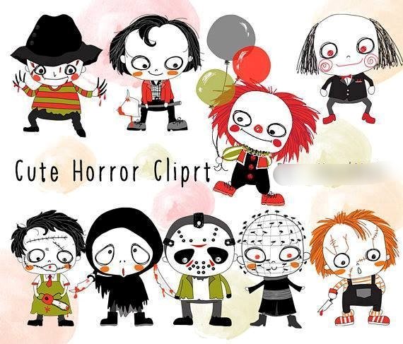 CUTE-HORROR Kit Digital Horror Halloween - Imagem 1