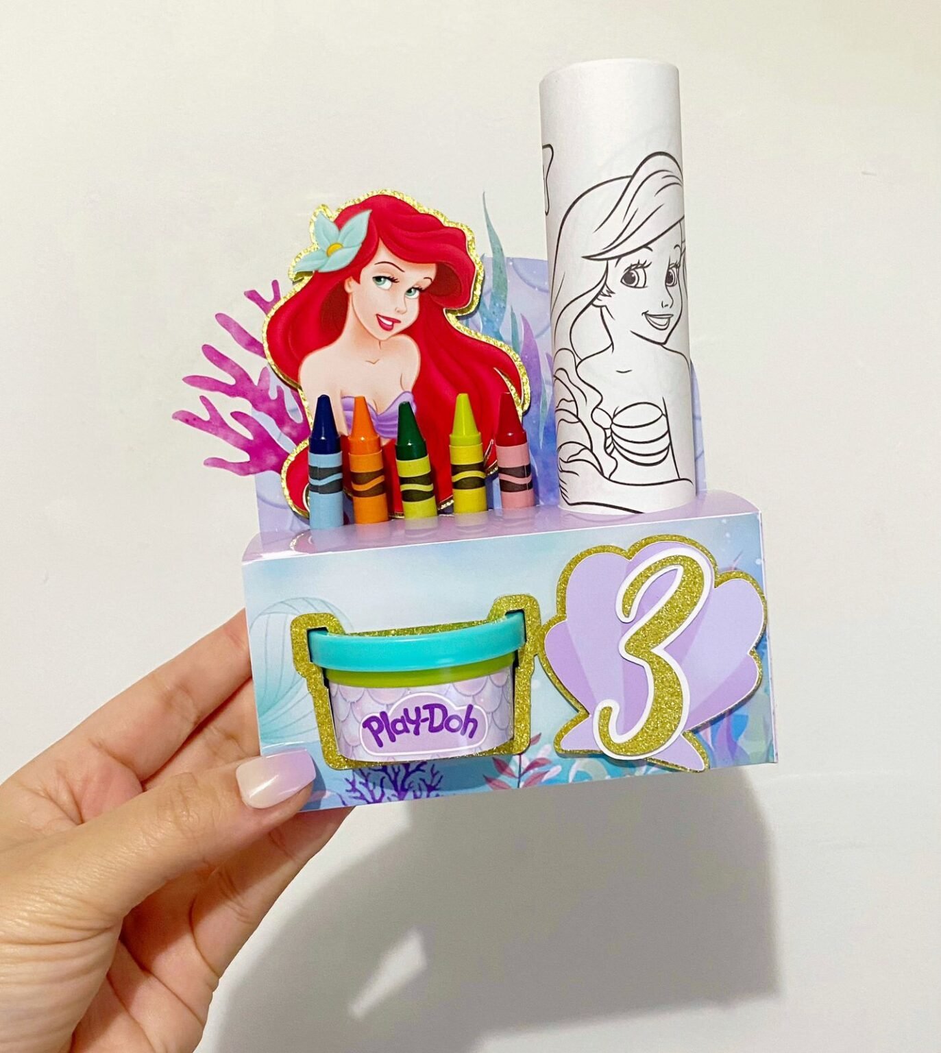 Caixa Colorri Massinha Arquivo de Corte Caixa Colorir Massinha Play Doh - Imagem 1