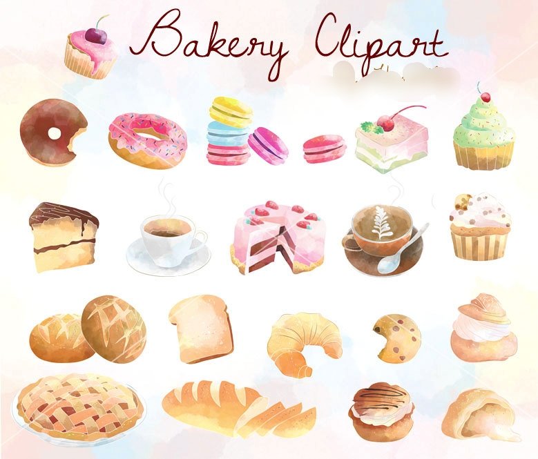 Cakeandcokkieset Kit Digital Doces Clipart - Imagem 1