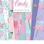 Kit Digital Papeis Candy