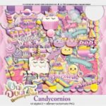 Kit Digital Unicornio Candy 1