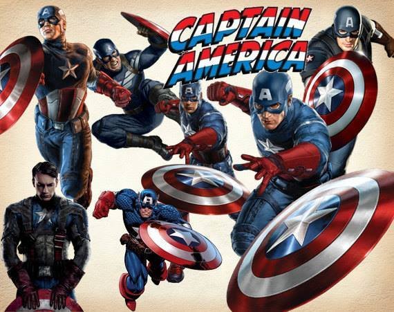 Capitan America Kit Digital Capitão America - Imagem 1