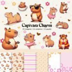 Kit Digital Capivara Charm