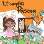 Kit Digital Páscoa Cartões e Adesivos