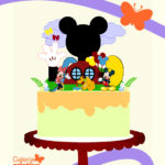 Arquivo Topo de Bolo Casa do Mickey em Camadas