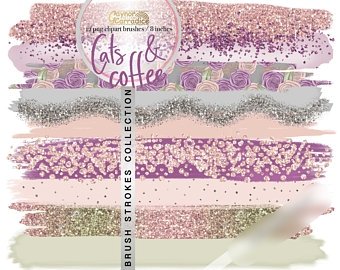 Cats _ Coffee Brush Strokes-Gaynor Kit Digital Pinceladas Coffee - Imagem 1