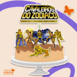 Arquivo Topo de Bolo Cavaleiros do Zodiaco