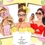 Kit Digital Meninas Clipart