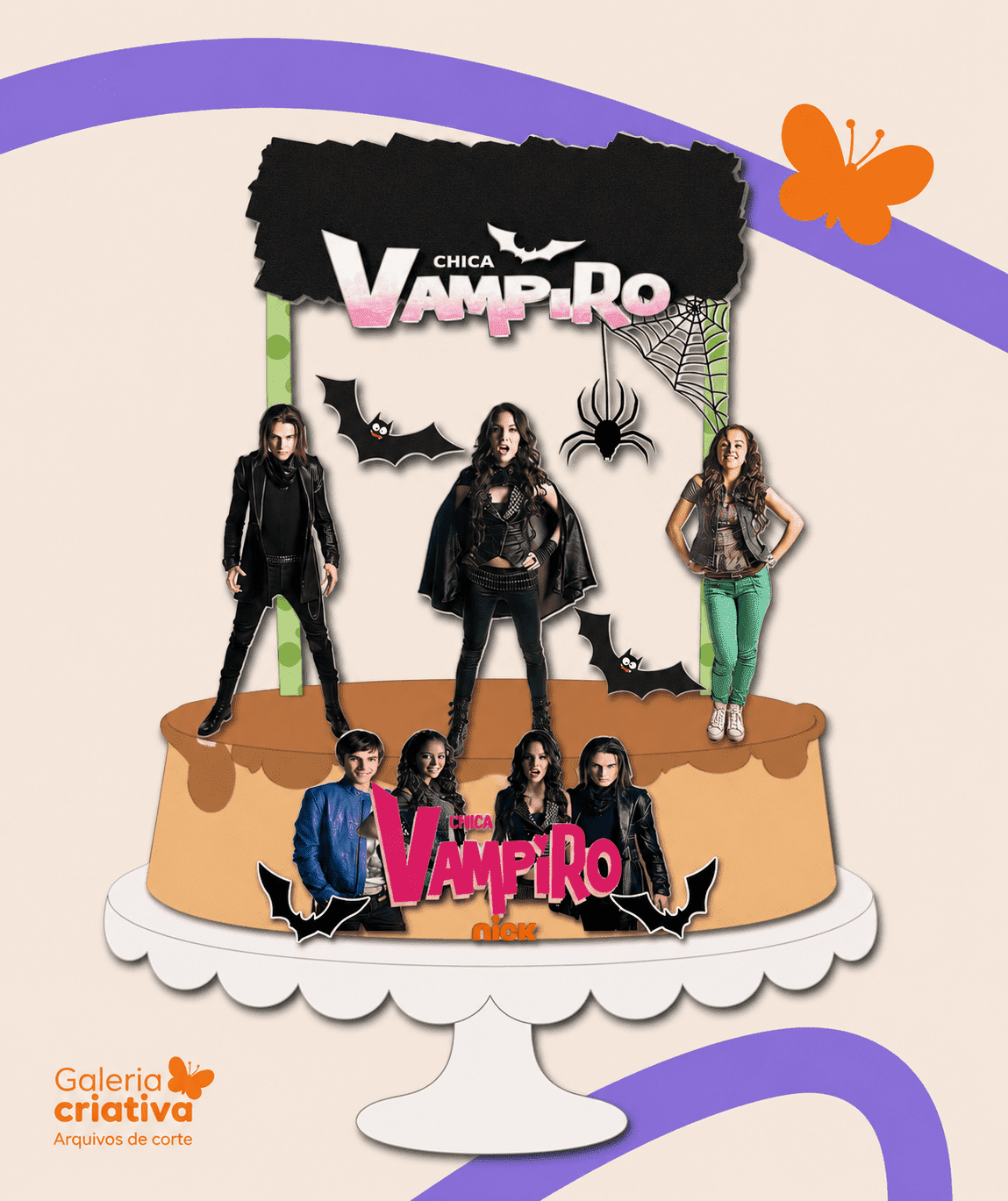 Chica Vampiro Arquivo Topo de Bolo Chica Vampiro - Imagem 1