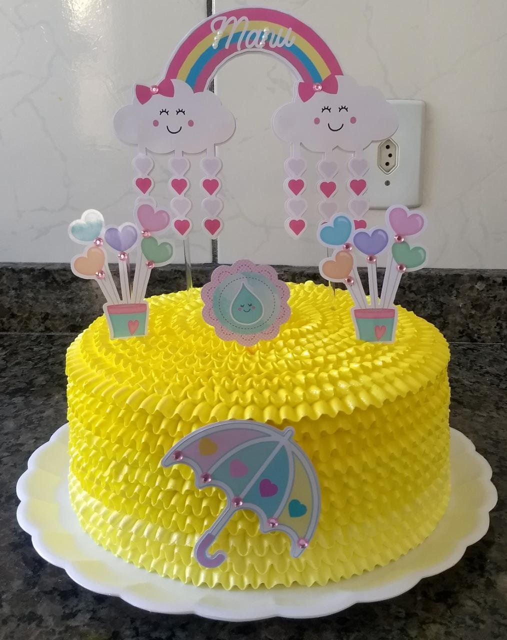 Chuva de Amor e Benção 7 Arquivo Topo de Bolo Chuva de Amor e Benção 7 - Imagem 1