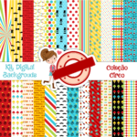 Kit Digital Papeis Circo