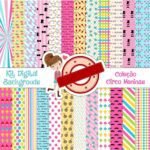 Kit Digital Papeis Circo Meninas