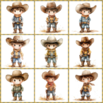 Kit Digital Cowboy Clipart