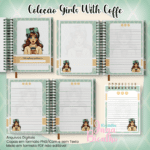 Arquivo Caderno Pautado A5+Bloquinho A6 - Coleção Girls With Coffe N6 - Imagem 2