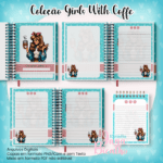 Arquivo Caderno Pautado A5+Bloquinho A6 - Coleção Girls With Coffe N7 - Imagem 2