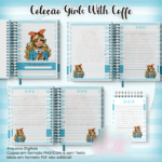 Arquivo Caderno Pautado A5+Bloquinho A6 - Coleção Girls With Coffe N1 - Imagem 2