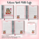 Arquivo Caderno Pautado A5+Bloquinho A6 - Coleção Girls With Coffe N2 - Imagem 2