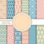 Kit Digital Papeis Conjuntos Decorados