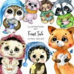 Kit Digital Conto Floresta Animais