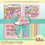 Kit Digital Papeis Doces Cool Designs