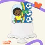 Arquivo Topo de Bolo Copa do Mundo Baby Cacheado