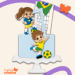 Arquivo Topo de Bolo Copa do Mundo Menino e Menina
