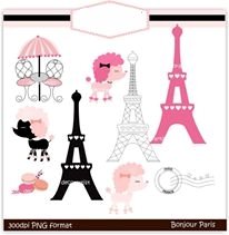 Cópia de Cópia de bonjour Paris Arquivo Kit Digital Torre Eiffel - Imagem 1