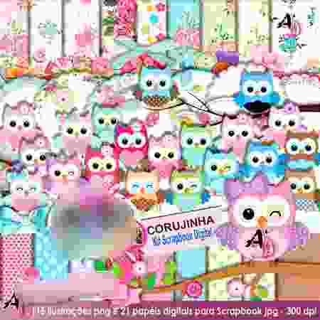 Corujinhas Kit Digital Corujinhas - Imagem 1