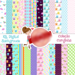 Kit Digital Papeis Corujinhas