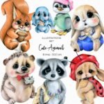 Kit Digital Animais da Floresta Fofinhos