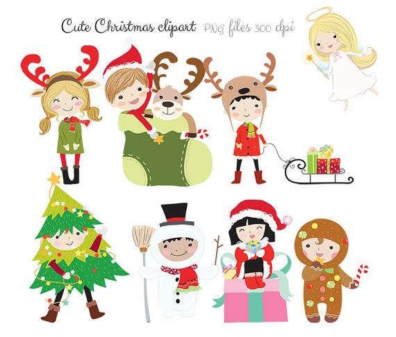 Cute Christmas Kit Digital Natal Divertido - Imagem 1