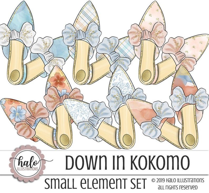 Down In Kokomo Small Element-Halo Kit Digital Sapatinhos - Imagem 1