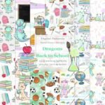 Kit Digital Papeis Dragoes Volta as Aulas