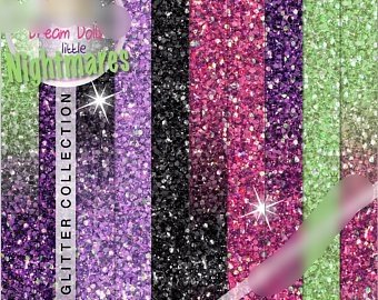 Dream Dolls Nightmares Glitter PP-Gaynor Kit Digital Papeis Boneca dos sonhos Glitter - Imagem 1