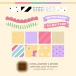 Kit Digital Papeis Ilustrados