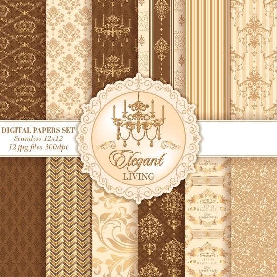 ElegantLiving Kit Digital Papeis Vida Elegante - Imagem 1