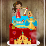 Arquivo Topo de Bolo Elena de Avalor em Camadas